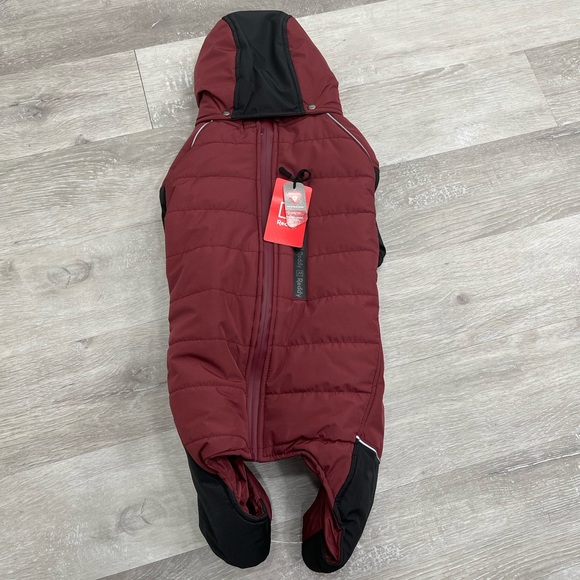 Reddy dog snow suit Burgundy Hooded Large 17-19 Inch Primaloft New With Tags